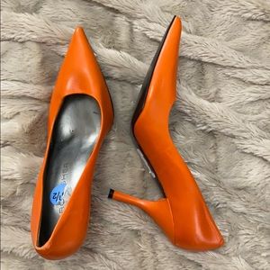 Marc Fisher orange pumps!